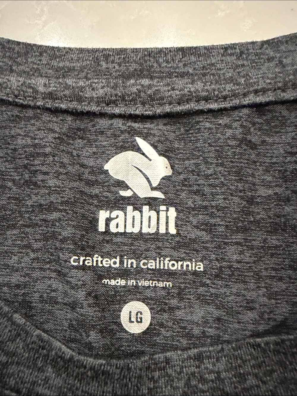 Women's Dark Gray Performance V-Neck Tee - Rabbit - Picture 2 of 3